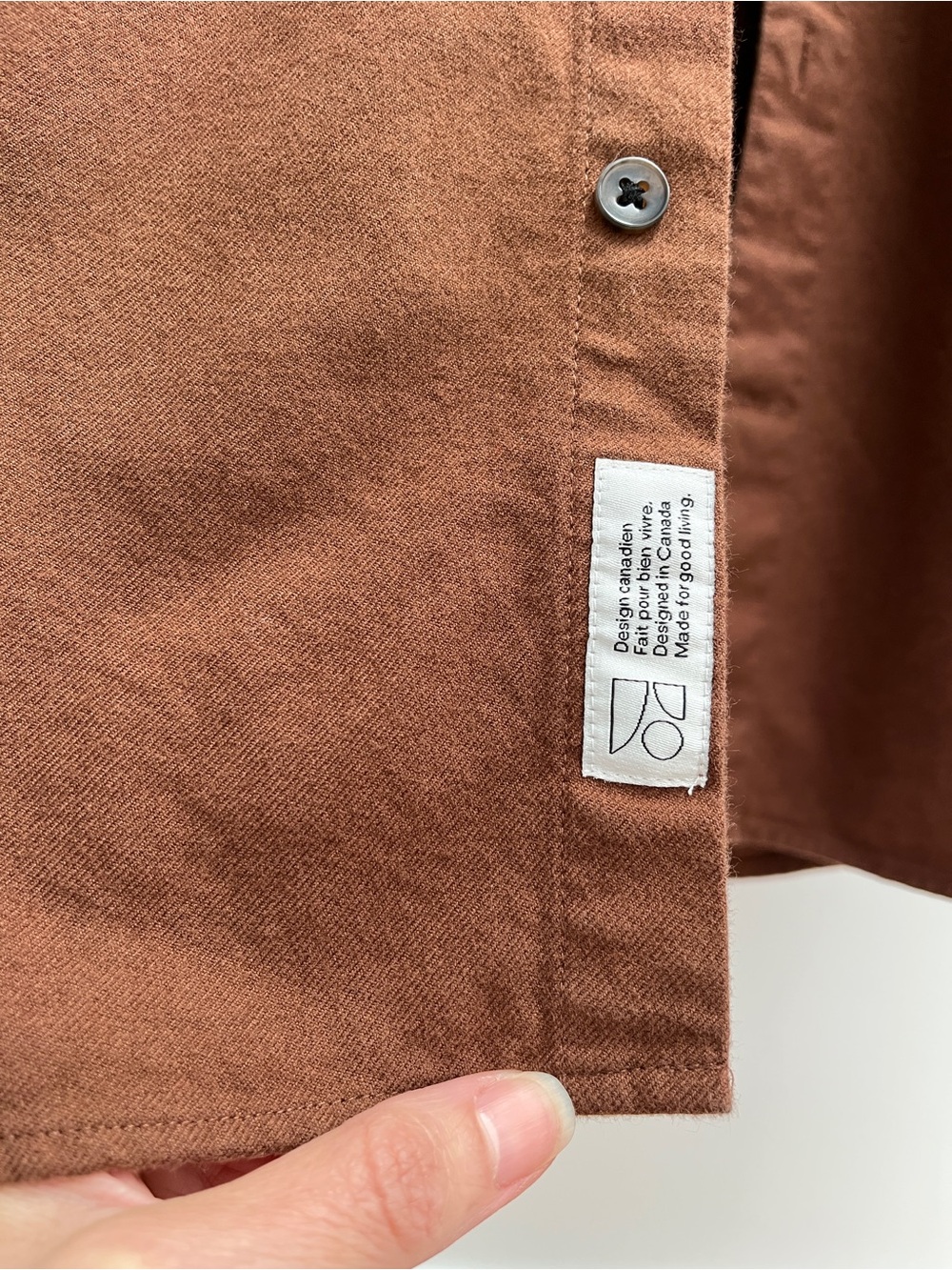 Frank and Oak yak wool flannel shirt M long sleeve organic cotton button up fall - Picture 4 of 10